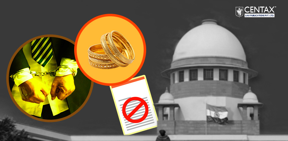 Customs Directed to Pass Speaking Order on Gold Bangles Detained From NRI | HC