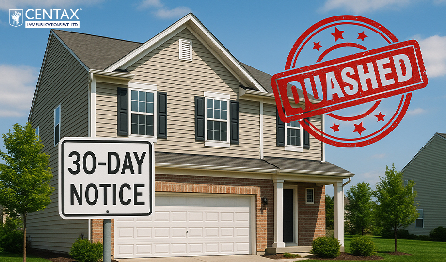 30-Day Notice Section 73(8) – HC Quashes GST Order