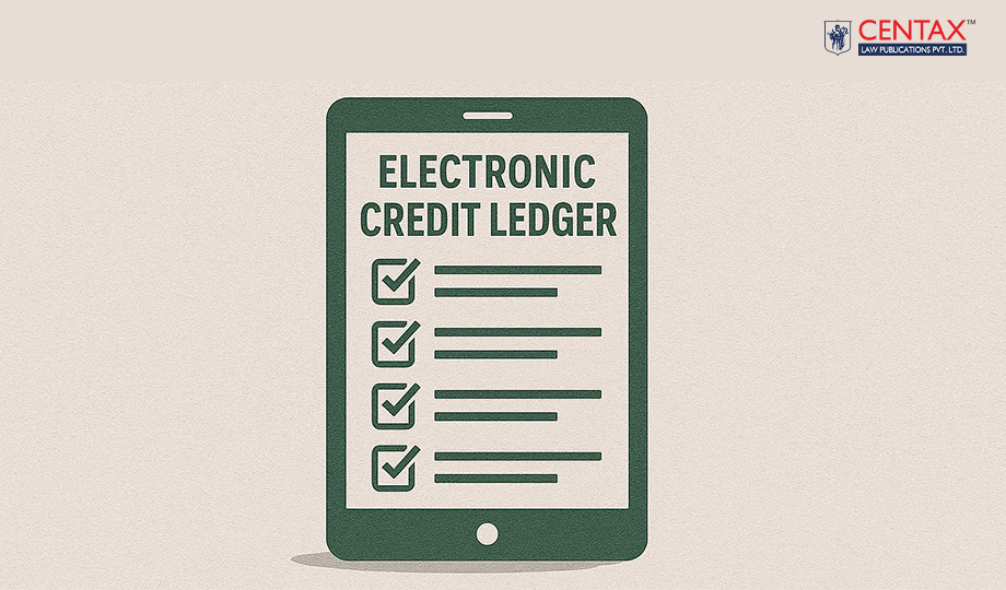 GST pre-deposit via Electronic Credit Ledger