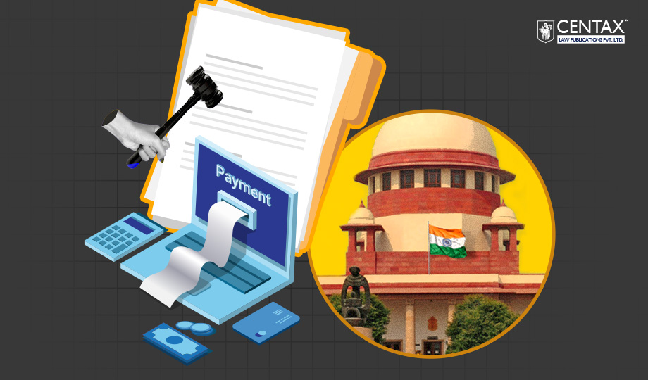 HC Validates Pre-Deposit Payment via Electronic Cash Ledger