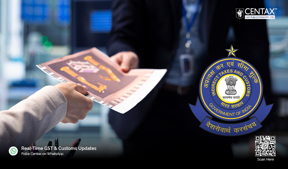 CBIC Grants One-Time QCO Exemption for Cross Recessed Screws