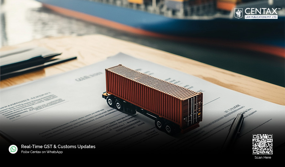 CBIC Waives Export Document Amendment Fee Amid Hormuz Disruption