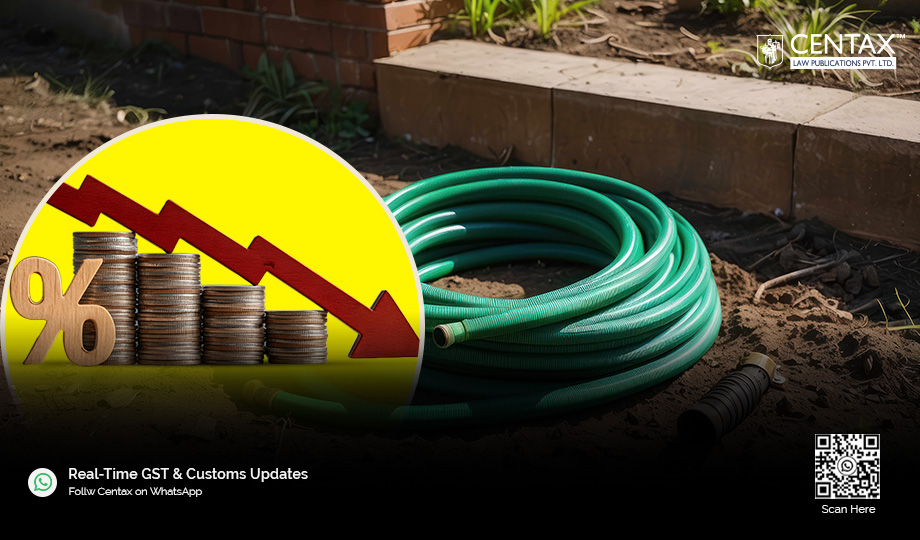 AAR Clarifies GST Concession on Rubber Rings for Irrigation Systems