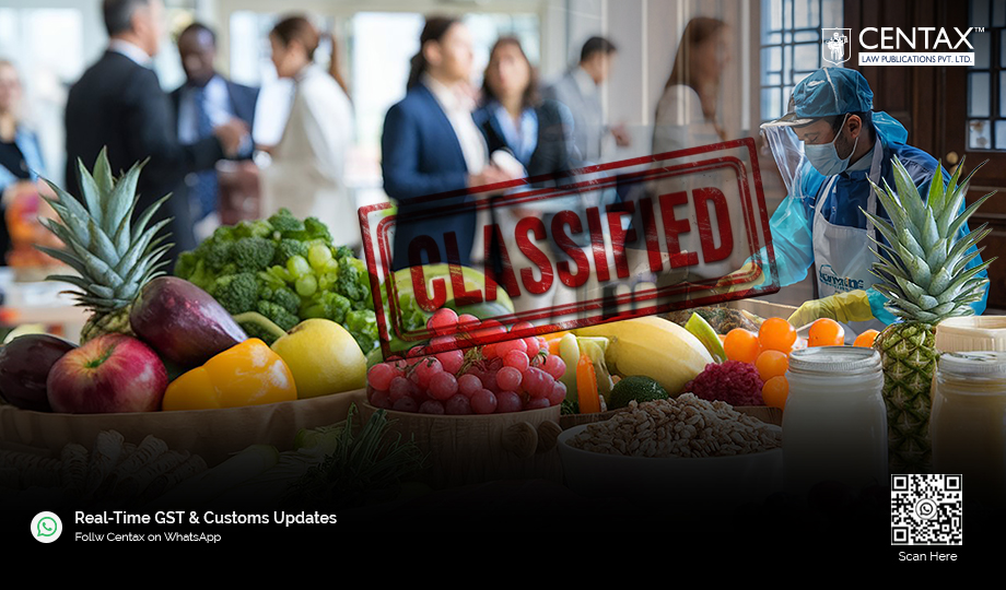Corporate Food Supply Classified Under SAC 996337 | AAAR