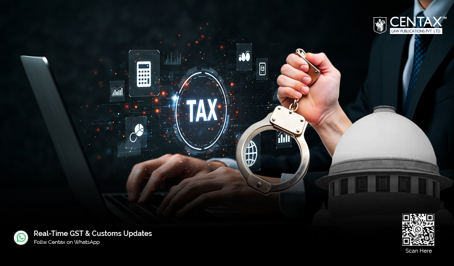 SC Grants Bail in GST and Service Tax Evasion Case After Four Years of Custody